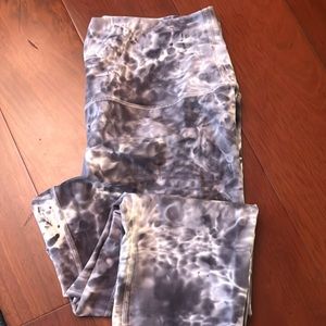 Lululemon Wunder Under High Rise 25” Luxtreme Marble Dye Classic Navy